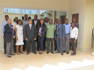 A picture taken from the headquarters of SAA with the board and staff of the secretariat